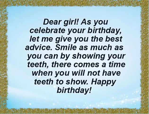 Birthday Wishes To Pretty Girl