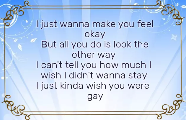 Wish You Were A Gay Wish You Were A Gay