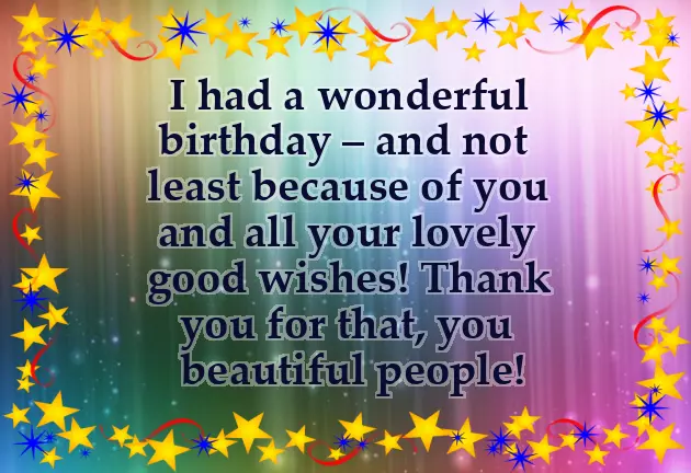 Birthday Thanks Words Birthday Thanks Words