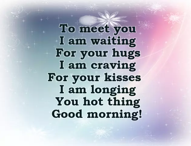 Morning Poem For Him