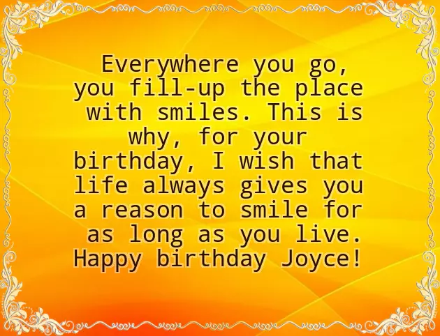 Happy Birthday To Joyce Happy Birthday To Joyce