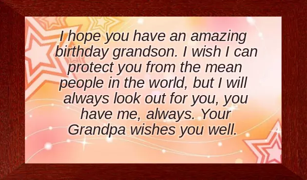 Birthday To My Grandson