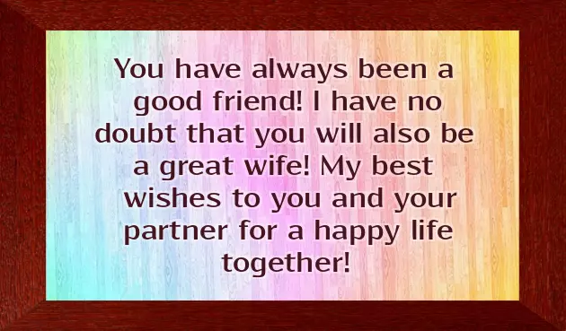 Happy Married Life Wishes Brother