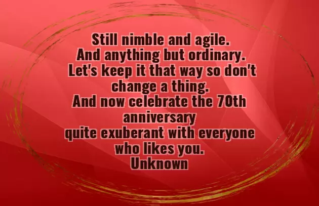 70Th Birthday Messages