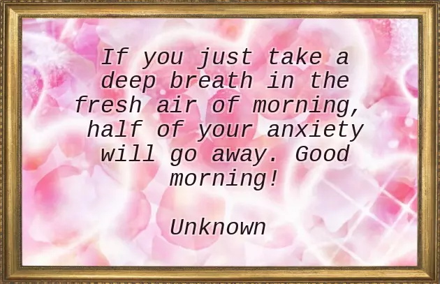 Morning Good Morning