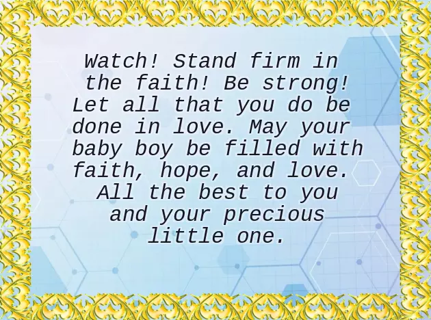 Wishes For New Baby Boy