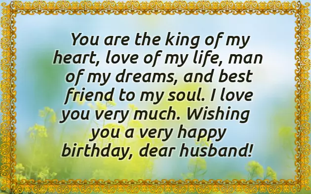 Happy Birthday For Husband Wishes