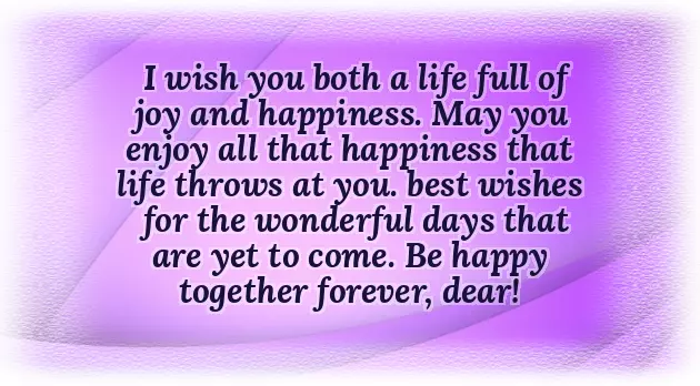 Wishes To The Newly Married Couple