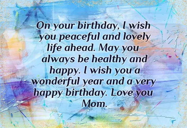 Happy Birthday To A Beautiful Mother