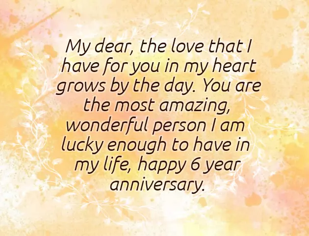 Happy 6Th Anniversary Wishes Happy 6Th Anniversary Wishes