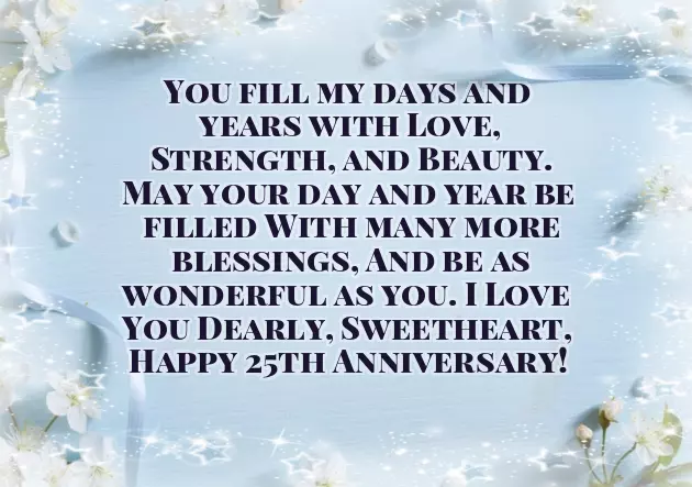 25Th Wedding Anniversary Words