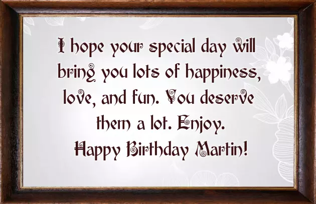 Happy Birthday Martin Funny