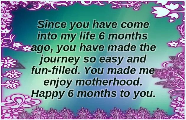 6 Month Wishes For Baby