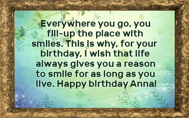 Happy Birthday Anna Wishes Happy Birthday Anna Wishes