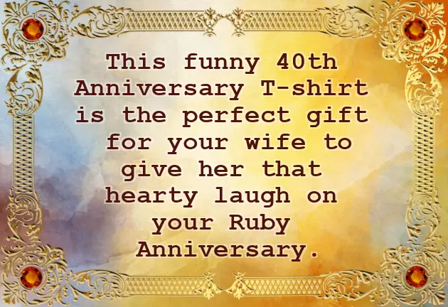 40Th Wedding Anniversary Ideas 40Th Wedding Anniversary Ideas