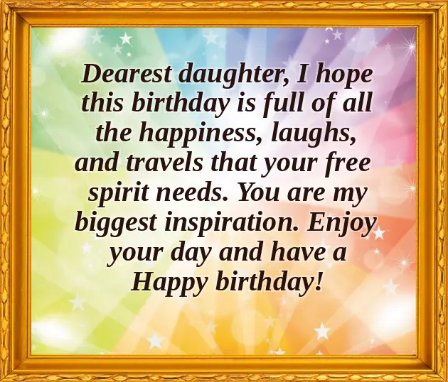 Birthday Greetings For Daughter