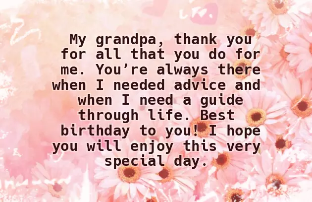 Best Birthday Wishes For Grandfather