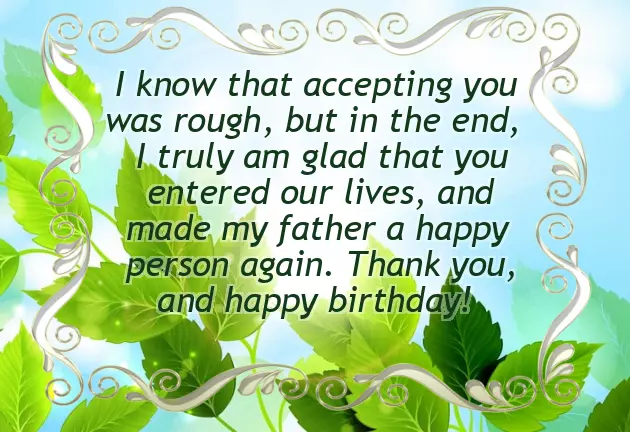 Birthday Wishes For Step Mother