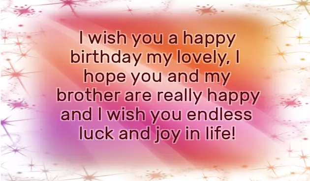 Brother Wife Birthday Quotes