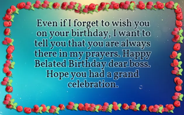 Happy Birthday Wishes Belated