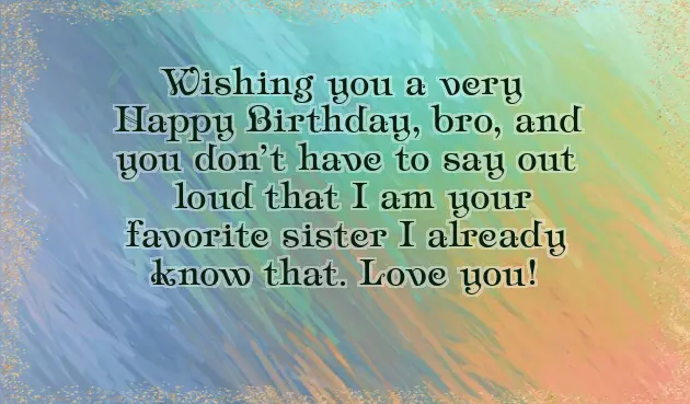 A Brother Birthday Wish