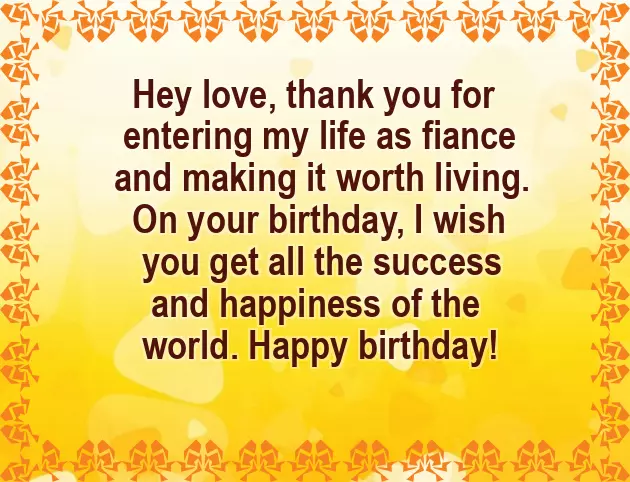 Happy Birthday To My Fiance Female Happy Birthday To My Fiance Female