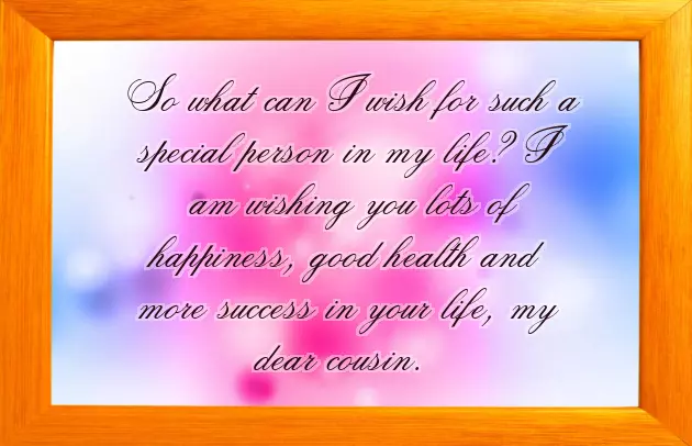 Birthday Greetings For Cousin Brother