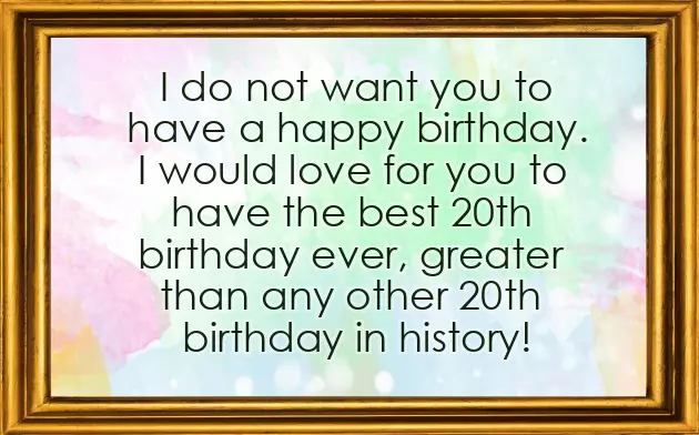 20Th Birthday Wishes For Sister