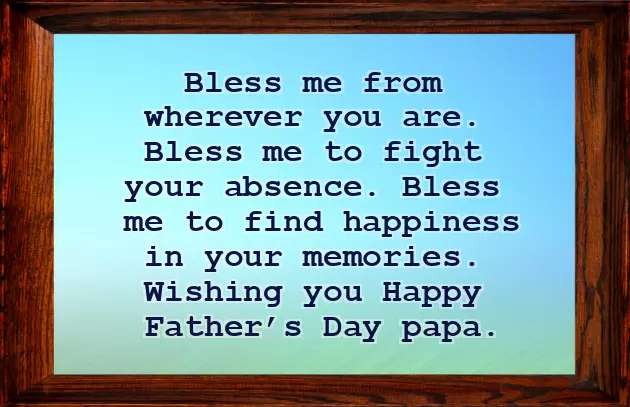Fathers Day Message To Heaven