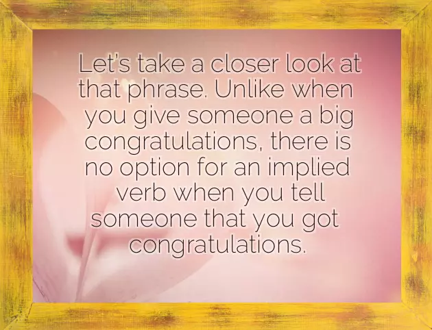 Huge Congratulations