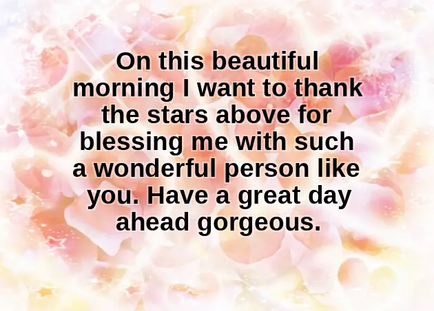 Beautiful Morning Msg