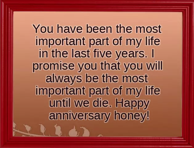 5Th Marriage Anniversary Wishes For Husband