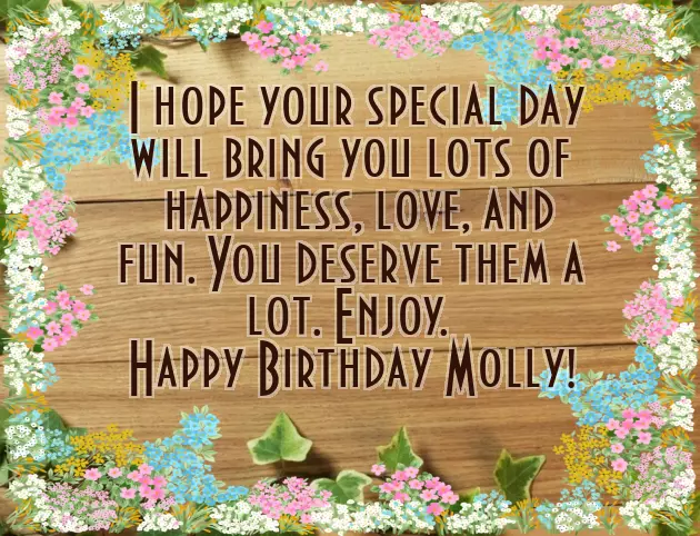 Happy Birthday Molly Happy Birthday Molly