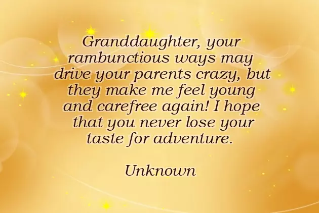 Birthday Wishes To Your Granddaughter