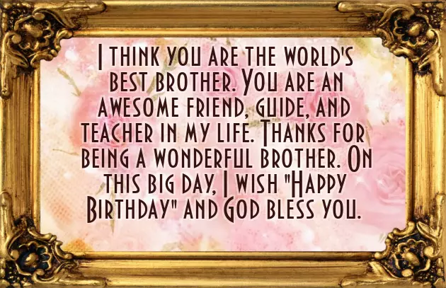 Birthday Wishes Caption For Brother