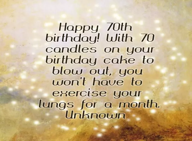 70Th Birthday Messages