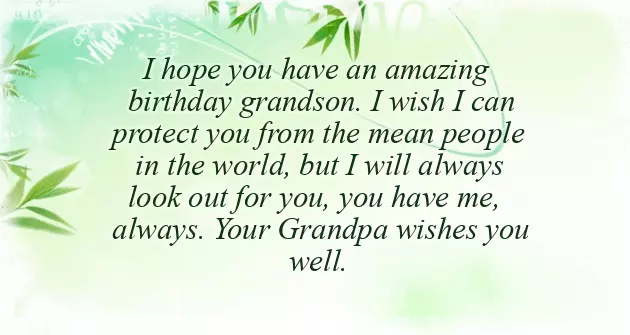 My Grandson Birthday Wishes