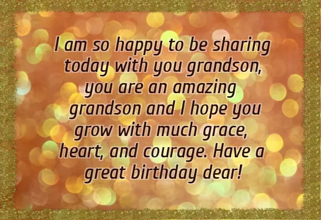Greetings For Grandson Birthday