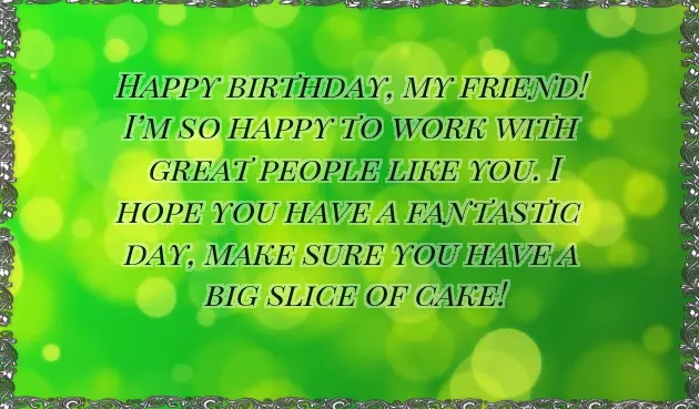 Birthday Wishes For A Coworker Female