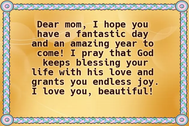 Happy Birthday To A Special Mother