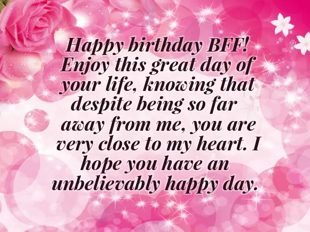 Birthday Wishes To A Best Friend Female
