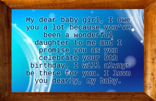 Birthday Wishes For A 9 Year Girl Birthday Wishes For A 9 Year Girl