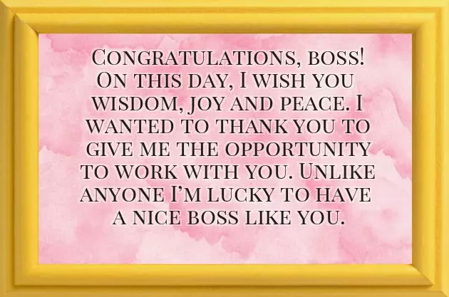 Happy Birthday Message To A Boss