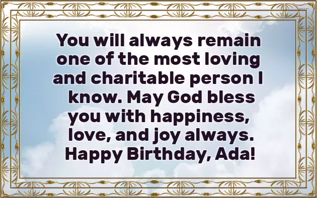 Happy Birthday Ada