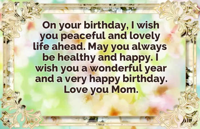 Best Birthday Wishes For Son From Mother