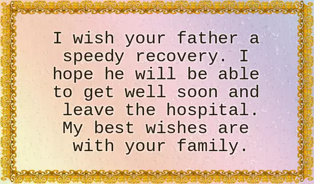 Sympathy Message For Sick Parent