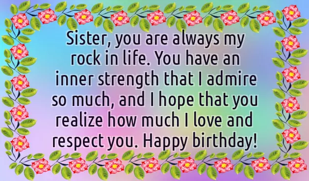 Birthday Matter For Sister