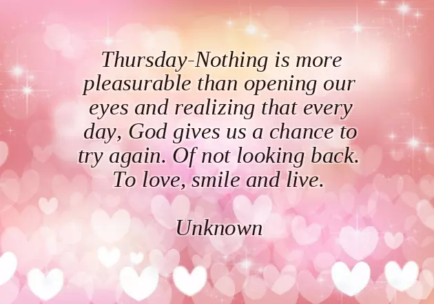 Good Morning Thursday God Bless You