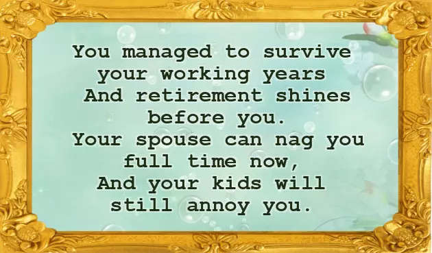 Funny Retirement Messages Funny Retirement Messages