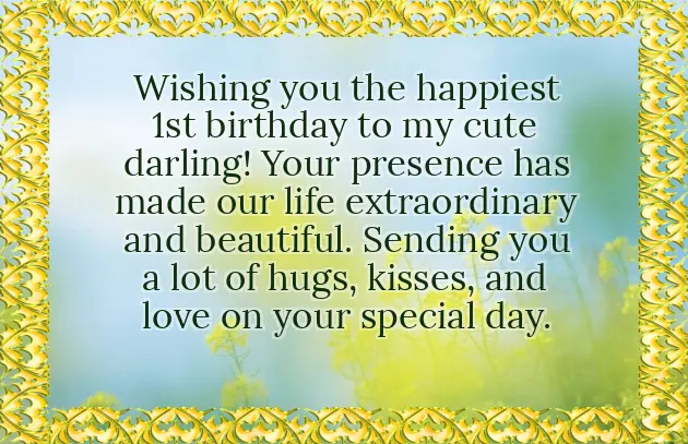 Happy 1St Birthday To My Son